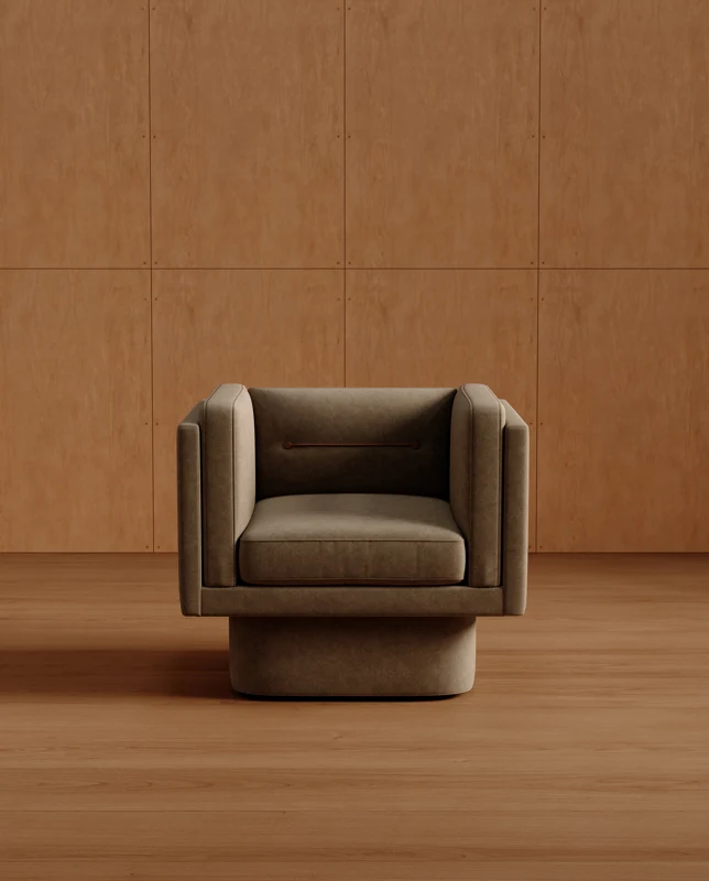 Sculptural armchair