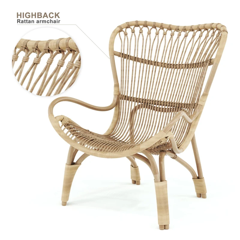 Woven armchair